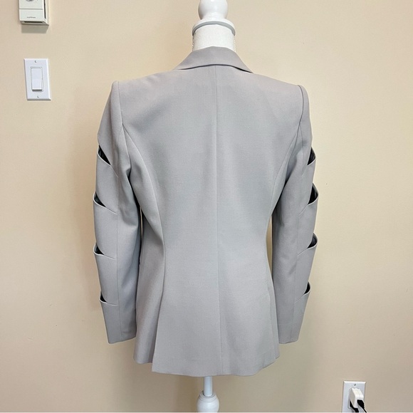 BCBGMAXAZRIA Brent Blazer - Silver Dove - Cutout Sleeves - Picture 7 of 14